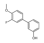 3-(3-fluoro-4-methoxyphenyl)phenol结构式