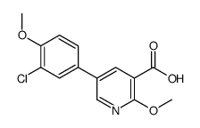 5-(3-chloro-4-methoxyphenyl)-2-methoxypyridine-3-carboxylic acid结构式