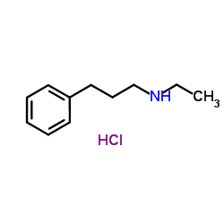 N-Ethyl-3-phenyl-1-propanamine hydrochloride (1:1)结构式