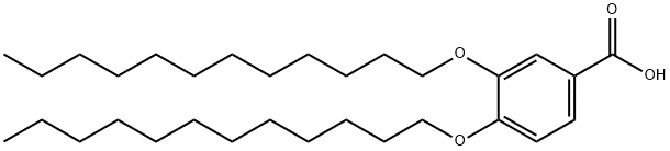 3,4-二(十二烷氧基)苯甲酸结构式