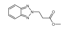 3-benzotriazol-2-yl-propionic acid methyl ester结构式