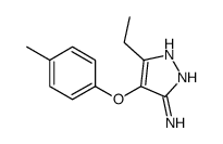 5-ethyl-4-(4-methylphenoxy)-1H-pyrazol-3-amine Structure