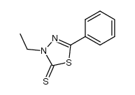2-phenyl-4-ethyl-1,3,4-thiadiazole-5(4H)-thione Structure