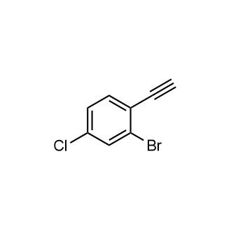 2-溴-4-氯-1-乙炔苯结构式