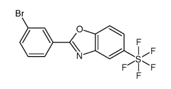 2-(3-Bromophenyl)-5-(pentafluoro-λ6-sulfanyl)-1,3-benzoxazole Structure