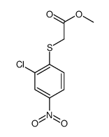 Methyl [(2-chloro-4-nitrophenyl)sulfanyl]acetate结构式