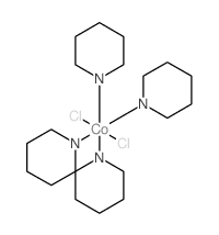 Dichlorotetrakis(pyridine)cobalt结构式
