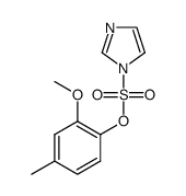 2-methoxy-4-methylphenyl 1H-imidazole-1-sulfonate结构式