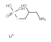 2-Propanol,1-amino-3-(phosphonothio)-, dilithium salt (9CI)结构式