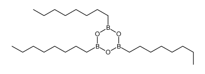 2,4,6-trioctyl-1,3,5,2,4,6-trioxatriborinane Structure