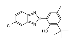 2-(5-Chloro-2H-benzotriazol-2-yl)-4-methyl-6-(2-methyl-2-propanyl )phenol Structure