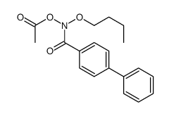 N-(Acetyloxy)-N-butoxy-(1,1'-biphenyl)-4-carboxamide结构式