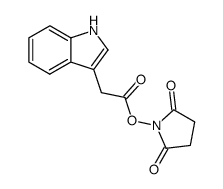 N-(indol-3-ylacetoxy)succinimide结构式