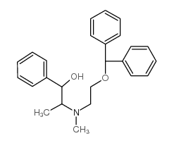 2-[2-benzhydryloxyethyl(methyl)amino]-1-phenylpropan-1-ol Structure
