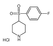 4-(4-fluorophenyl)sulfonylpiperidine,hydrochloride Structure
