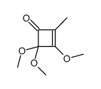 3,4,4-trimethoxy-2-methylcyclobut-2-en-1-one结构式