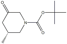 (R)-3-甲基-5-氧代哌啶-1-羧酸叔丁酯结构式