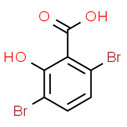 3,6-Dibromo-2-hydroxybenzoic acid Structure
