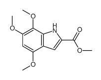 4,6,7-三甲氧基吲哚-2-羧酸甲酯结构式