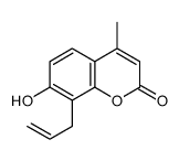 7-hydroxy-4-methyl-8-prop-2-enylchromen-2-one结构式