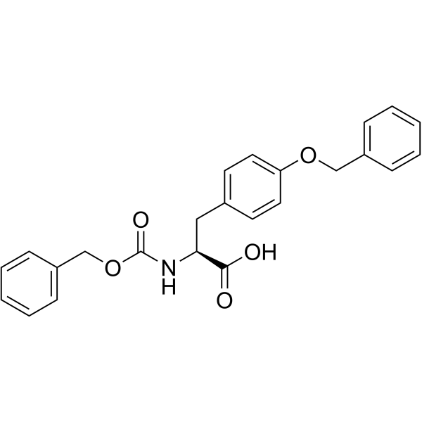 O-苯基-N-叔丁基羰基-L-酪氨酸结构式