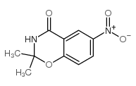 2,2-二甲基-6-硝基-2H-苯并[e][1,3]噁嗪-4(3H)-酮结构式