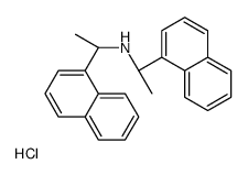 (S)-双((S)-1-(萘-1-基)乙基)胺盐酸盐结构式