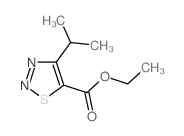 1,2,3-Thiadiazole-5-carboxylicacid,4-(1-methylethyl)-,ethylester(9CI) Structure