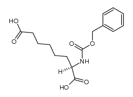 N-Carbobenzoxy-D-α-aminosuberinsaeure结构式