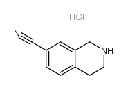 1,2,3,4-四氢异喹啉-7-甲腈盐酸盐结构式