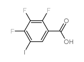 5-碘-2,3,4-三氟苯甲酸结构式