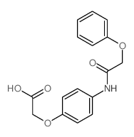 Acetic acid,2-[4-[(2-phenoxyacetyl)amino]phenoxy]- Structure