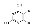 5,6-dibromo-1H-pyrimidine-2,4-dione结构式