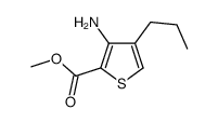 2-Thiophenecarboxylicacid,3-amino-4-propyl-,methylester(9CI) Structure