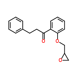 2'-(2,3-环氧丙氧基)-3-苯基苯丙酮结构式