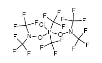 bis{bis(trifluoromethyl)aminooxy}-bis(trifluoromethyl)chlorophosphorane结构式