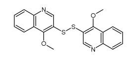 3,3'-bis(4-methoxyquinolinyl) disulfide结构式