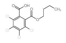 四氯邻苯二甲酸单丁酯结构式