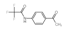 N-(4-乙酰基苯基)-2,2,2-三氟乙酰胺结构式