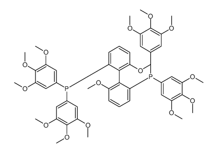 (R)-(+)-2,2'-Bis[di(3,4,5-trimethoxyphenyl)phosphino]-6,6'-dimethoxy-1,1'-biphenyl,min. Structure
