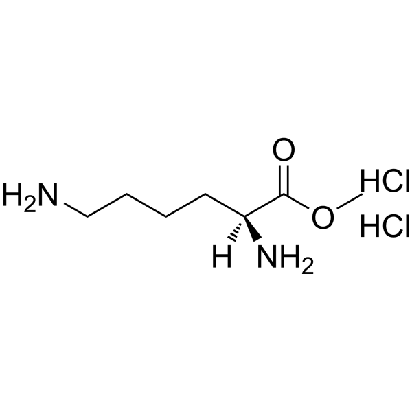 L-赖氨酸甲酯盐酸盐结构式