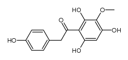 2-(4-hydroxyphenyl)-1-(2,4,6-trihydroxy-3-methoxyphenyl)ethanone结构式