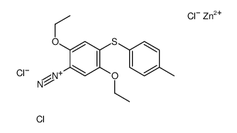 2,5-diethoxy-4-(p-tolylthio)benzenediazonium chloride, compound with zinc chloride picture