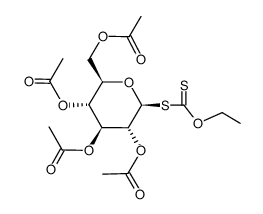 2,3,4,6-Tetra-O-acetyl-β-D-galactose ethylxanthat structure