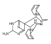 7,7-bis(1,2,3,4-tetrahydroisoquinolin-1-yl)-2,4,6-triazabicyclo[3.1.1]hepta-1,4-dien-3-amine结构式