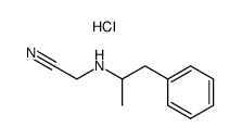 2-[(1-Methyl-2-phenylethyl)amino]acetonitrile Hydrochloride Structure