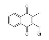 2-(chloromethyl)-3-methyl-1,4-Naphthalenedione结构式