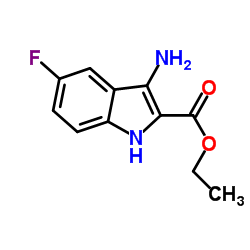 Ethyl 3-amino-5-fluoro-1H-indole-2-carboxylate Structure
