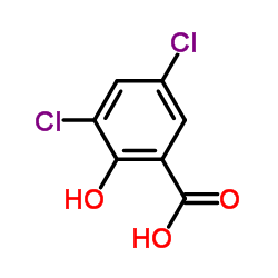3,5-Dichloro-2-hydroxybenzoic acid Structure