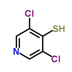 3,5-二氯-4-吡啶硫醇结构式